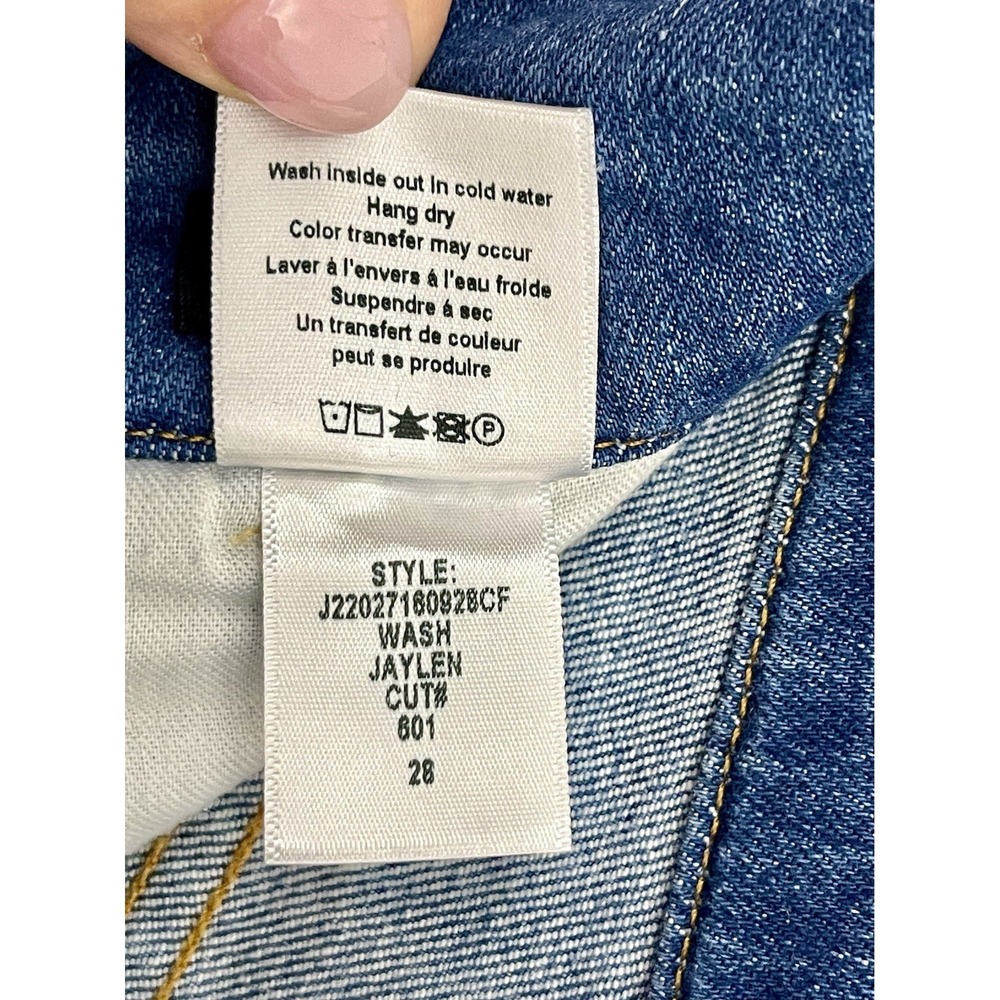VERONICA BEARD Jaylen High Rise Jean Shorts Blue Denim Size 28 - Picture 13 of 16